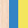 Дуб Молочный / Синий Матовый / Жёлтый Матовый
